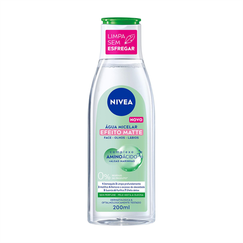 Água Micelar Nivea Efeito Matte Com 200ml