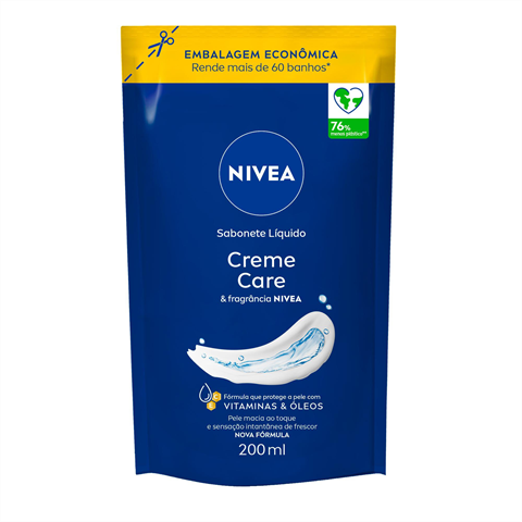 Sabonete Líquido Nivea Creme Care Com 200ml