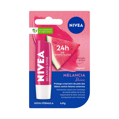Hidratante Labial Nivea Melancia Shine Com 4,8g
