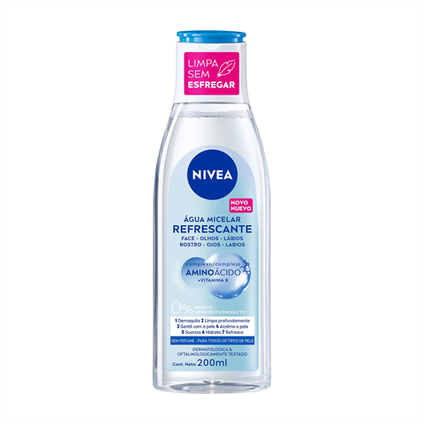 Água Micelar Nivea Refrescante Com 200ml
