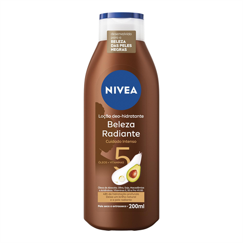 Desodorante Hidratante Nivea Beleza Radiante Cuidado Intenso Com 200ml