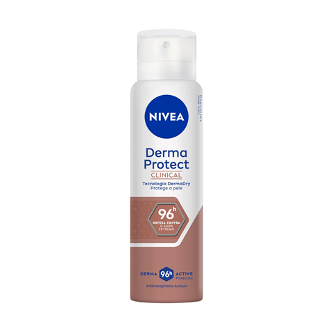 Desodorante Aerossol Nivea Clinical Derma Protect Feminino Com 150ml