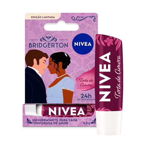 Hidratante Labial Nivea Bridgerton Torta De Amora Com 4,8g