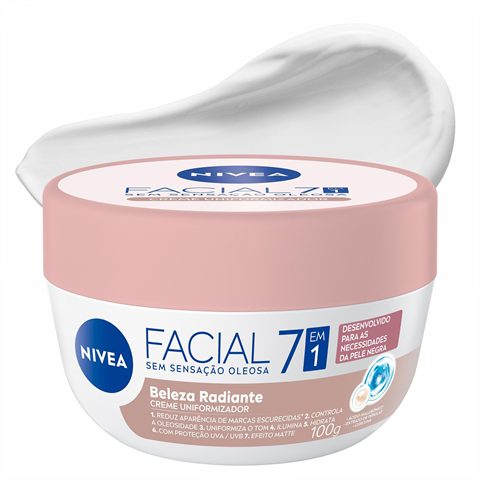 Creme Facial Nivea Face Care Pele Negra Com 100g