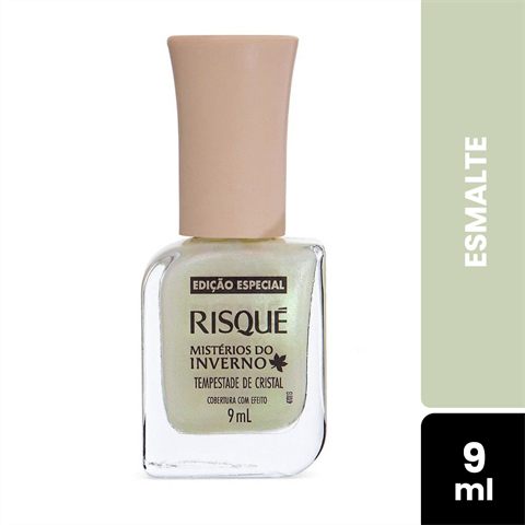 Esmalte Risqué Cobertura Com Efeito Mistérios Do Inverno Tempestade De Cristal Com 9ml