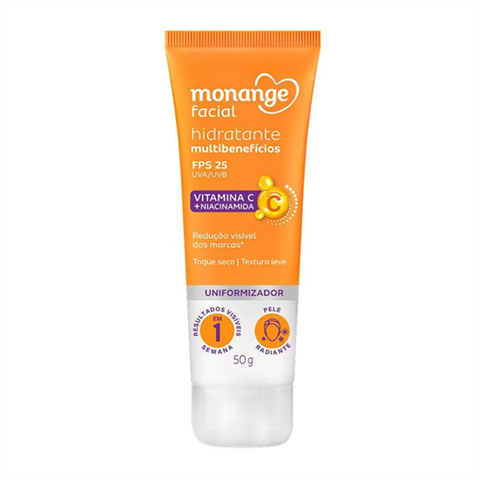 Creme Hidratante Facial Monange Multibenefícios FPS25 Com 50g