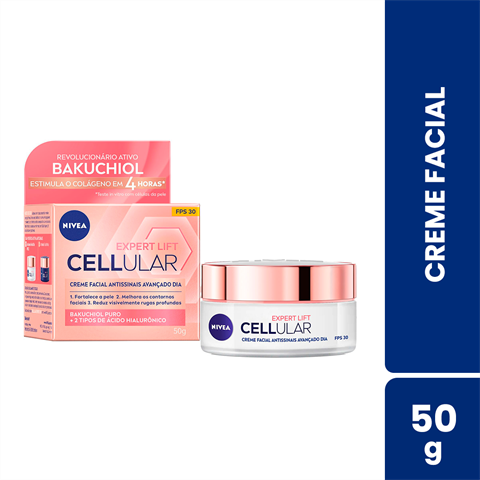 Creme Facial Nivea Cellular Expert Lift Antissinais Dia FPS30 Com 50ml