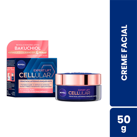 Creme Facial Nivea Cellular Expert Lift Antissinais Noite Com 50ml