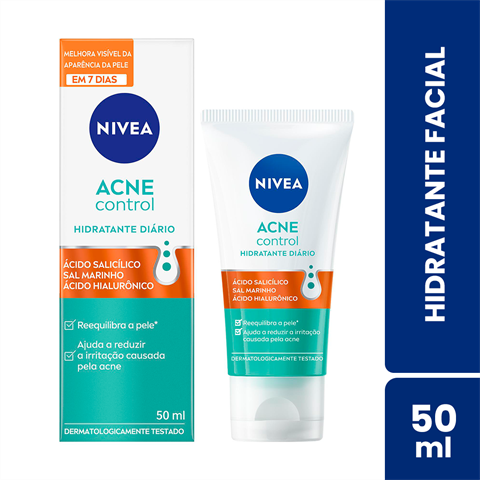 Hidratante Facial Nivea Acne Control Com 50ml