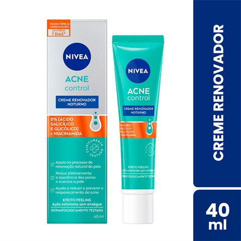 Creme Renovador Nivea Acne Control Noturno Com 40ml