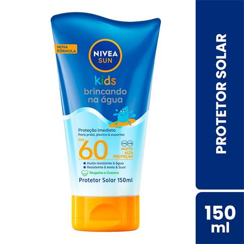 Protetor Solar Infantil Nivea Sun Kids Brincando Na Água FPS60 Com 150ml