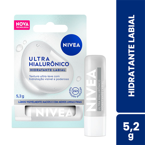 Hidratante Labial Nivea Ultra Hialurônico Com 5,2g