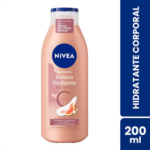 Hidratante Corporal Nivea Beleza Radiante Pele Uniforme Com 200ml
