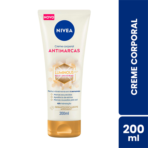 Creme Corporal Nivea Luminous Antimarcas Com 200ml