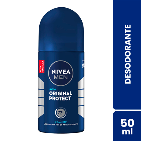 Desodorante Antitranspirante Nivea Men Roll-On Original Protect Com 50ml