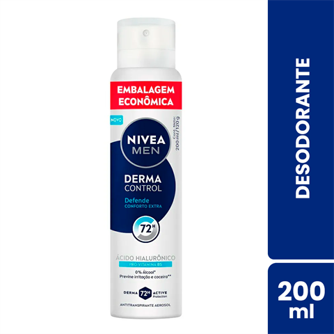 Desodorante Antitranspirante Nivea Aerossol Defende Masculino Com 200ml