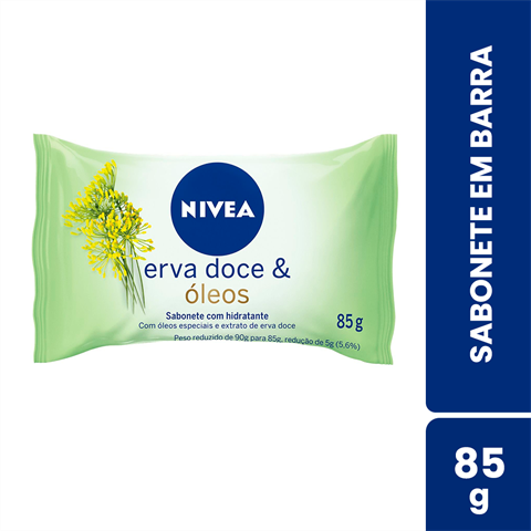 Sabonete Em Barra Nivea Erva Doce & Óleos Com 85g