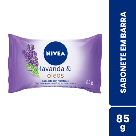 Sabonete Em Barra Nivea Lavanda & Óleos Com 85g