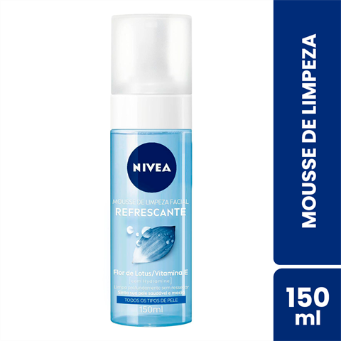 Mousse De Limpeza Facial Nivea Refrescante Com 150ml