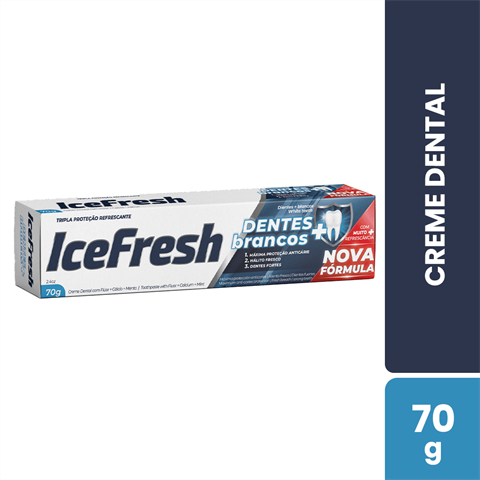 Creme Dental IceFresh Dentes + Brancos Com 70g