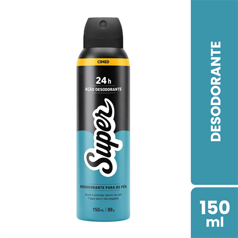 Desodorante Para Os Pés Cimed Super Aerossol Com 150ml