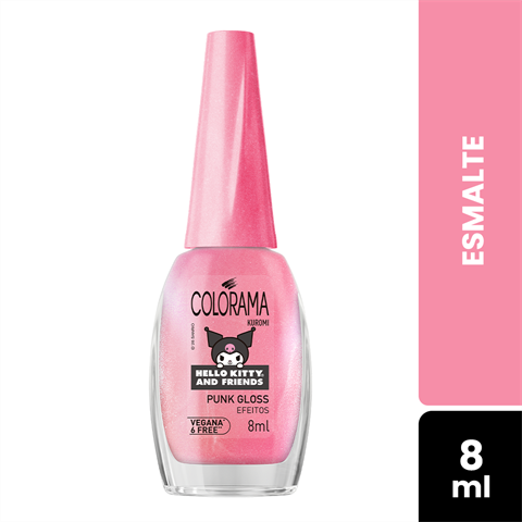 Esmalte Colorama Hello Kitty And Friends Efeitos Punk Gloss Com 8ml