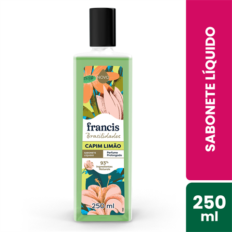 Sabonete Líquido Francis Brasilidades Capim-Limão Com 250ml