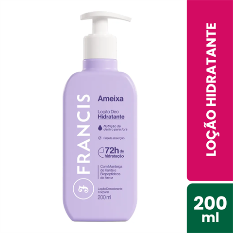 Loção Corporal Francis Deo Hidratante Ameixa Com 200ml