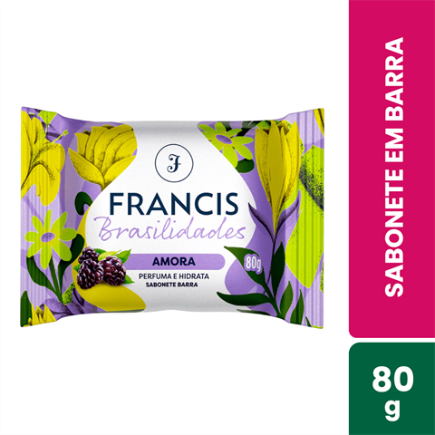 Sabonete Em Barra Francis Brasilidades Amora Com 80g