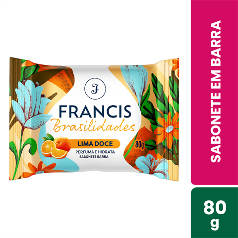 Sabonete Em Barra Francis Brasilidades Lima Doce Com 80g
