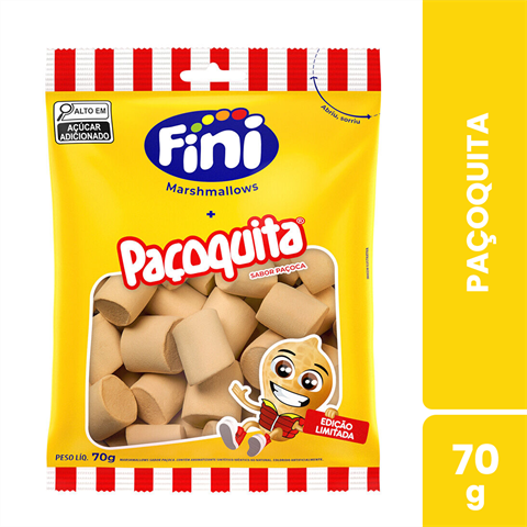Marshmallows Fini Paçoquita Com 70g