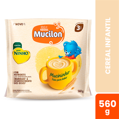 Cereal Infantil Mucilon Mucininho Com 560g