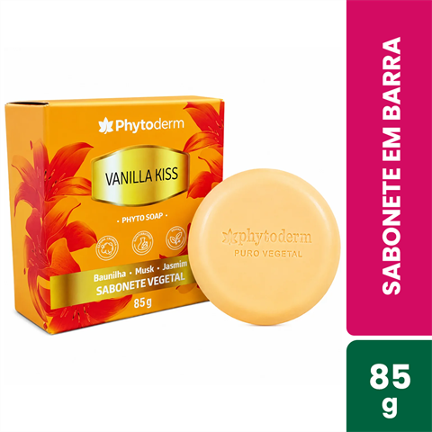 Sabonete Em Barra Phytoderm Vanilla Kiss Com 85g