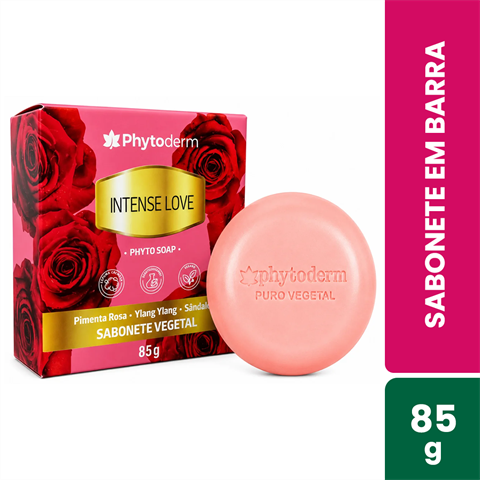 Sabonete Em Barra Phytoderm Intense Love Com 85g