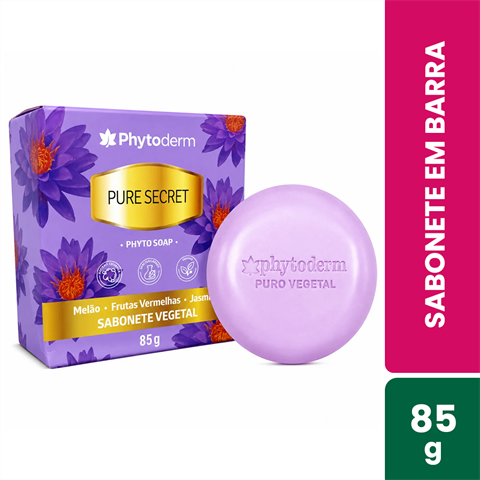Sabonete Em Barra Phytoderm Pure Secret Com 85g
