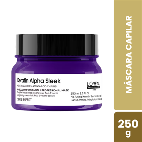 Máscara Capilar L'Oreal Professionnel Keratin Alpha Sleek Com 250g
