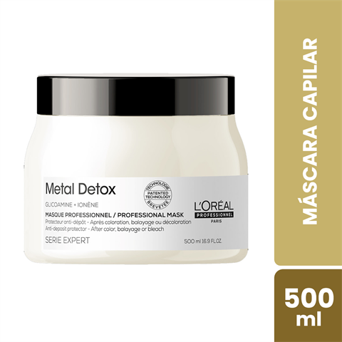 Máscara Capilar L'Oreal Professionnel Metal Detox Com 500ml