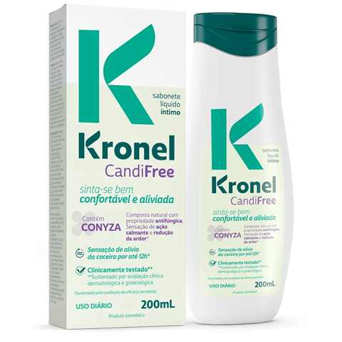Sabonete Líquido Íntimo Kronel CandiFree Com 200ml