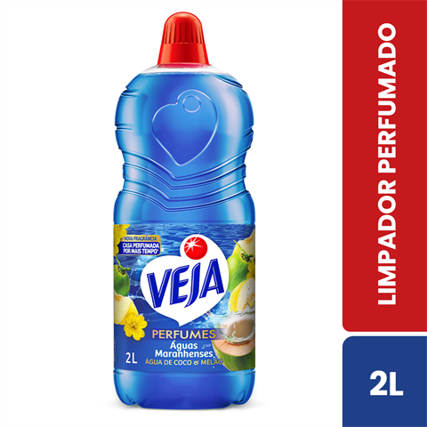 Limpador Perfumado Veja Águas Maranhenses Água De Coco & Melao Com 2L