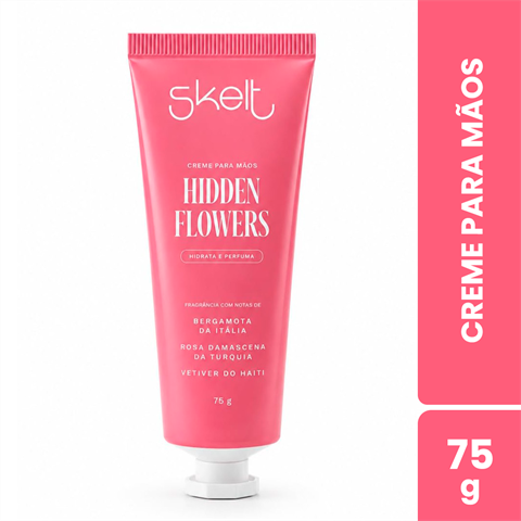 Creme Para Mãos Skelt Hidden Flowers Com 75g