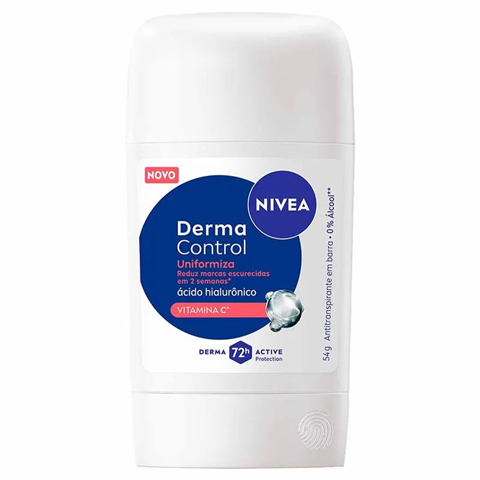 Desodorante Antitranspirante Nivea Em Barra Derma Control Uniformiza Com 54g