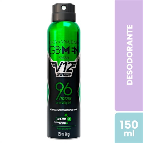 Desodorante Antitranspirante Giovanna Baby Men Aerossol Fresh Com 150ml
