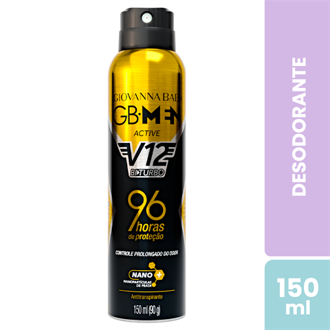 Desodorante Antitranspirante Giovanna Baby Men Aerossol Active Com 150ml