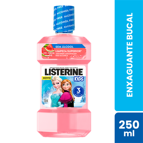 Enxaguante Bucal Infantil Listerine Frozen Melancia Com 250ml