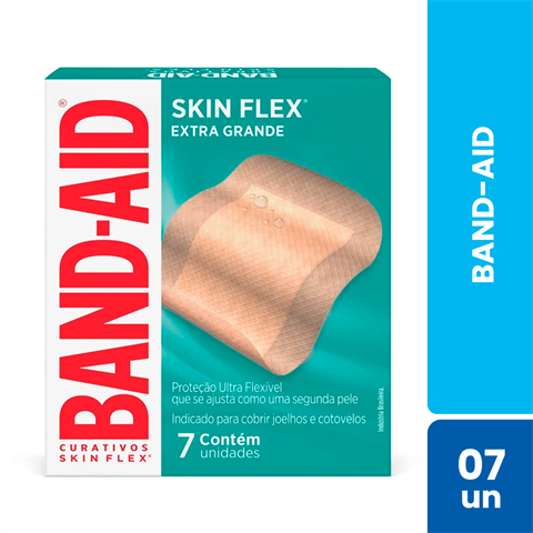 Band-Aid Skin Flex Extra Grande Com 7 Unidades