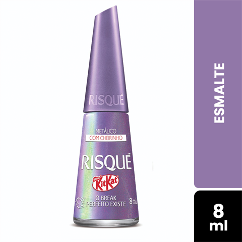 Esmalte Risqué Kit Kat Matálico O Break Perfeito Existe Com 8ml