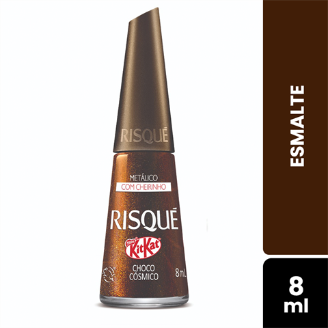 Esmalte Risqué Kit Kat Matálico Choco Cósmico Com 8ml