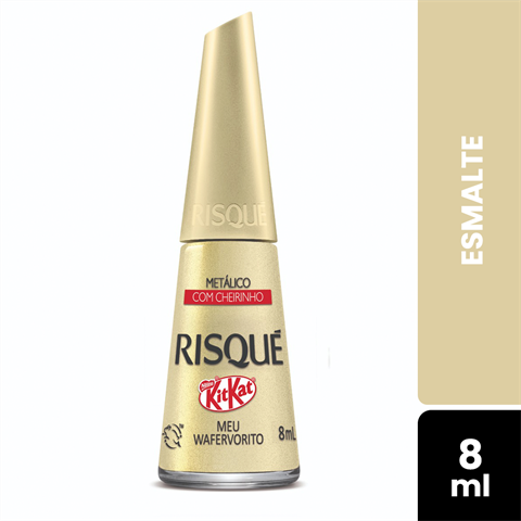 Esmalte Risqué Kit Kat Matálico Meu Wafervorito Com 8ml