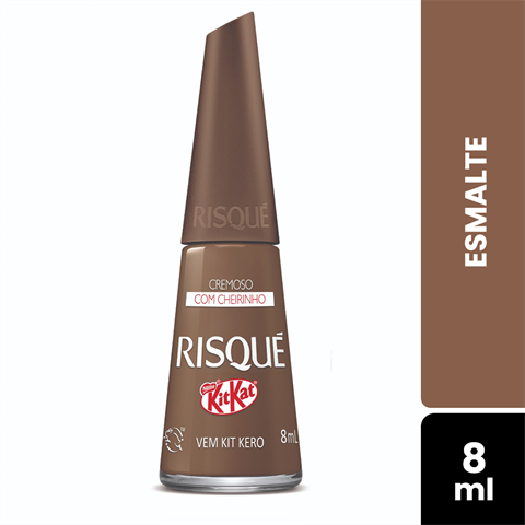 Esmalte Risqué Kit Kat Cremoso Vem Kit Kero Com 8ml