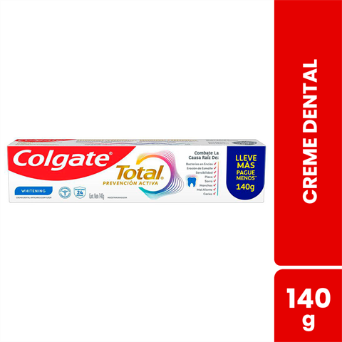 Creme Dental Colgate Total Prevenção Ativa Whitening Com 140g